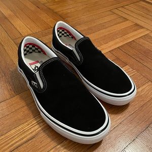Vans Slip On Pro, Black, Size 9.5 Mens